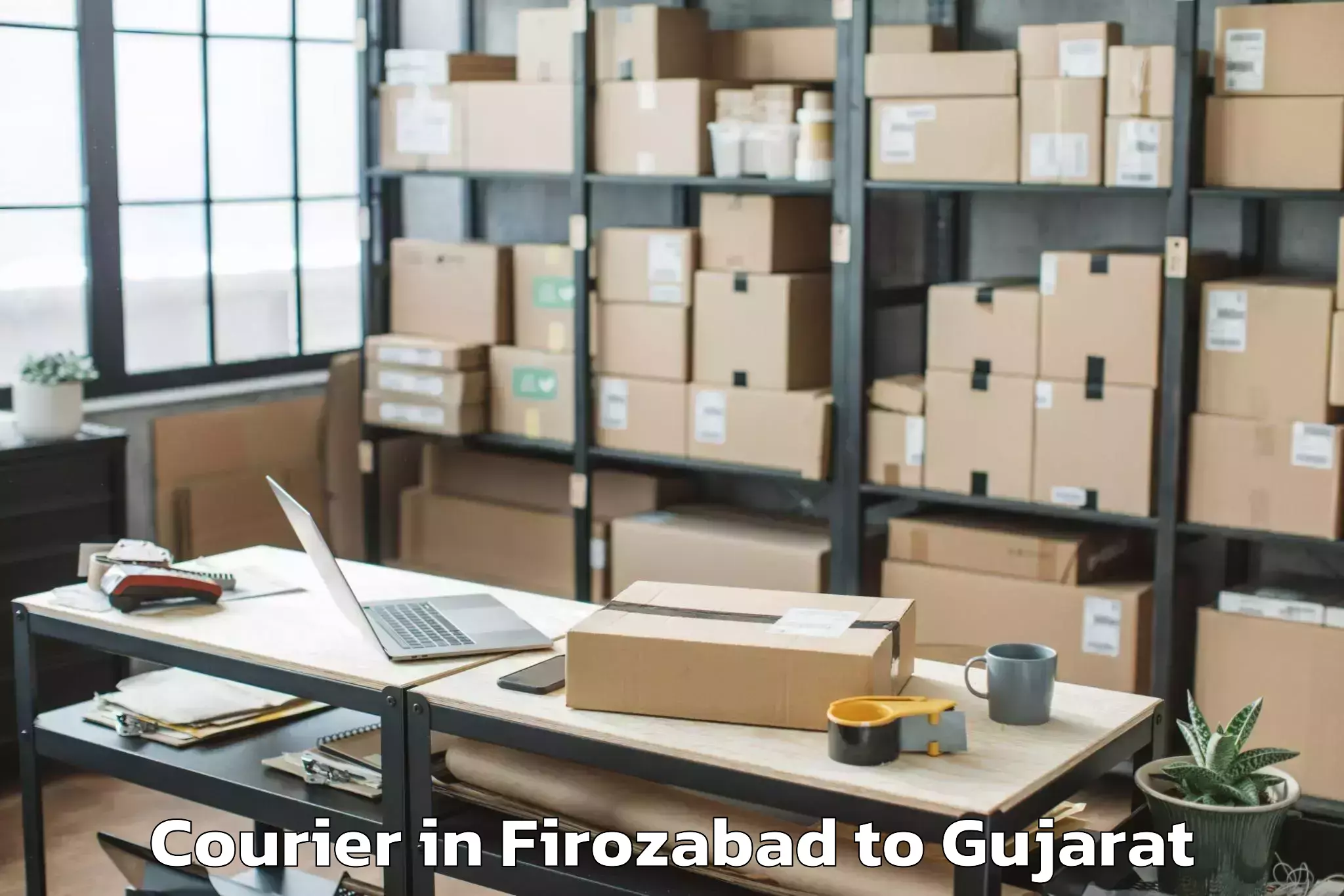 Efficient Firozabad to Vaghodia Courier